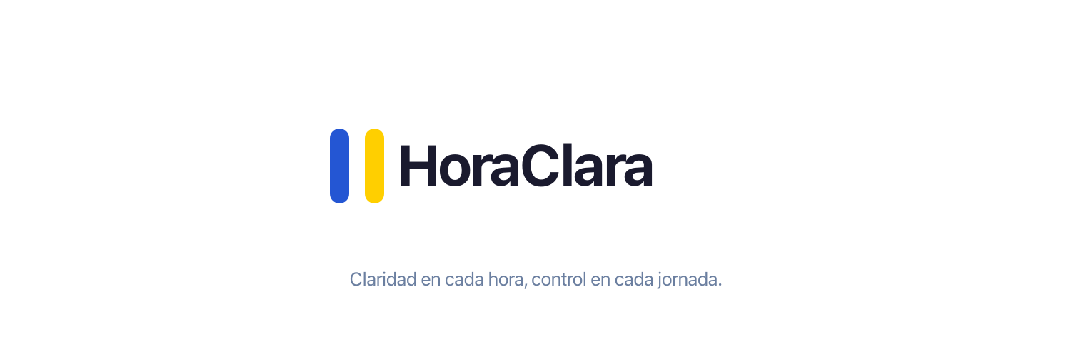 Banner X (Twitter) HoraClara — variante clara