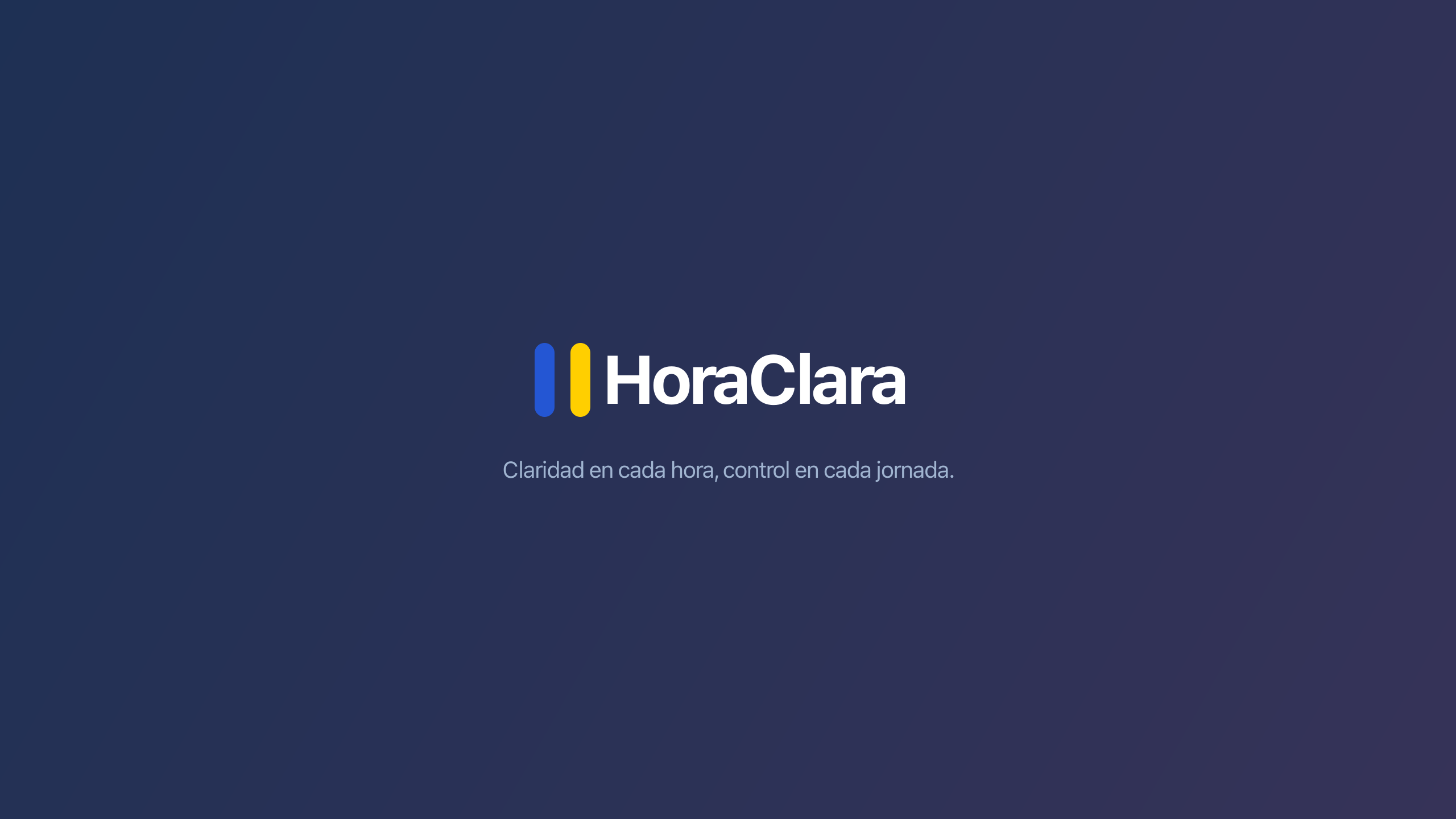 Banner YouTube HoraClara — variante oscura